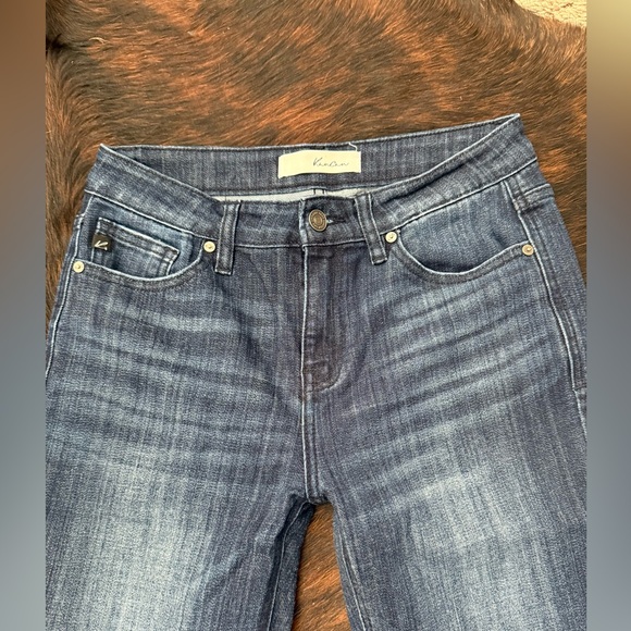 Kancan ALLIE Dark Blue Flare Jeans 27 - Picture 4 of 7